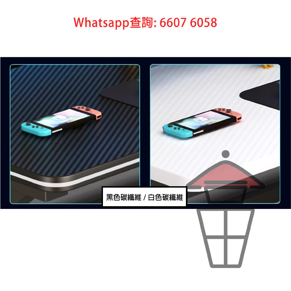 DK102 全新簡約電競枱 黑纖面 防水防刮 Classic Computer Desk - Image 7