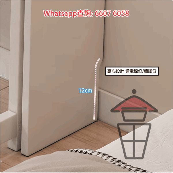 DK38 橡膠實木 摺疉書枱 Solid Wood Folding Desk (Rubber Wood) - Image 7