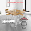 DT16-A 雙摺方形餐枱 正方形枱黑架+黑木紋 2-Fold Rectangular/Square Dinning Table - Image 3