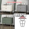 CB01 人造皮面 實木床頭櫃/案桌 Chest of Drawers/Bedside Table (Solid Wood) 雙層櫃桶 - Image 6