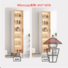 CB110 現代座地餐邊櫃/展示立櫃 柚木+黑框 Sideboard/Glass Display Cabinet 可追加頂櫃 - Image 7