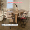 DT24 北歐原始風 紅橡木實木餐桌 Red Oak Solid Wood Dinning Table 板厚3cm 八字枱腳 圓角 - Image 7