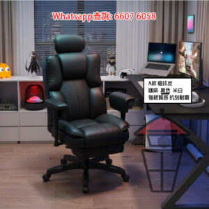CH61 [黑色] 人體工學 貓爪皮/真皮(牛皮) 大班椅 Scratch-Proof Leather/ Genuine Leather Executive Chair