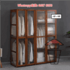 CB169 無竹令人俗 清雅楠竹系 雙門座地衣櫃(掛衣) 長虹透明門 Wooden/Bamboo Wardrobe - Image 10