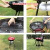 BQ005 特厚不銹鋼圓形户外木炭燒烤爐 L Size 方便攜帶 爐面直徑 44cm (17吋) - Image 6