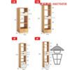 CB27 攝位至強 實用窄身多層木製書櫃 Wooden Cupboard/Cabinet/Bookshelf