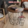 CT15 鐵藝木板小茶几 咖啡枱 Sofa Side / Coffee Table