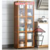 CB98 窄身雙門竹木系座地多層置物架 Wooden/Bamboo Multi-storey Cupboard