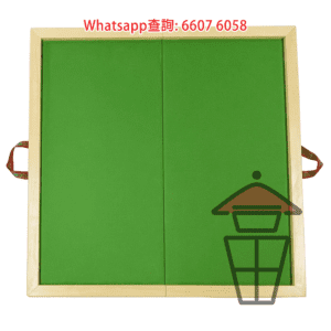 GM907 綠色 便攜對摺麻雀板 松木 Foldable Wooden Mahjong Board (Pine) 枱面 84x84cm
